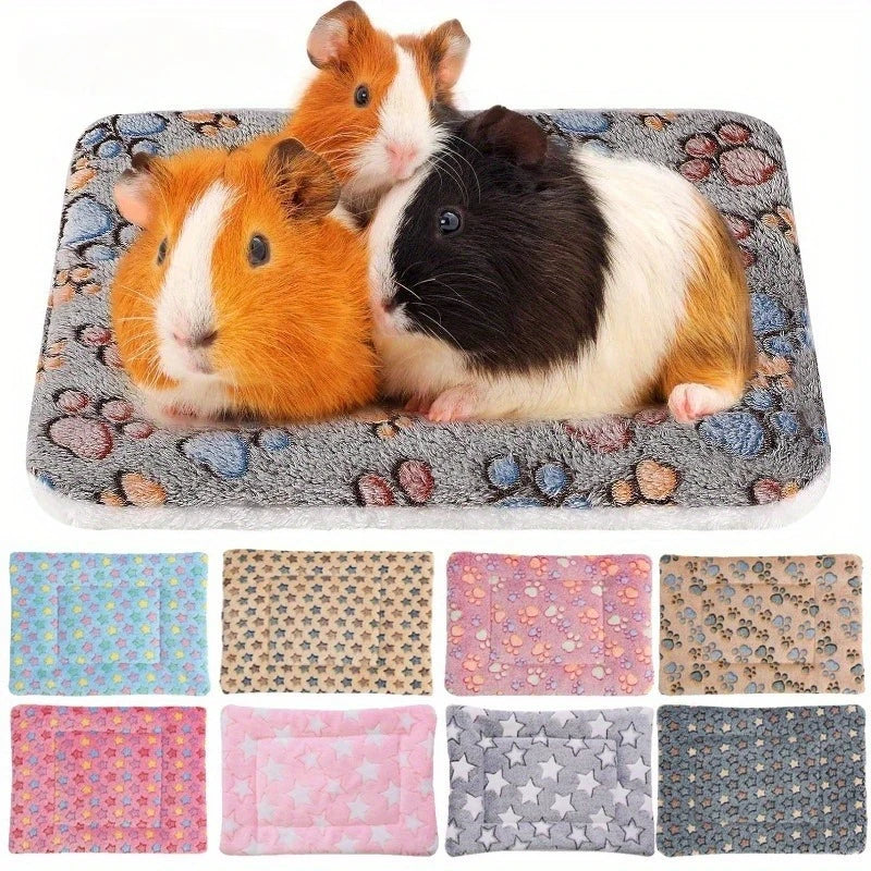 4-Pack Reversible Small Pet Cage Mats – Washable Rabbit & Guinea Pig Bedding Small Pet Cage Mat SPOT
