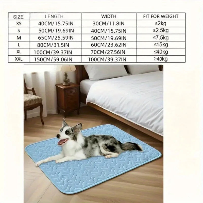 KEMORELA Dog Cooling Mat – Lightweight Summer Pet Pad Dog Cooling Mat SPOT