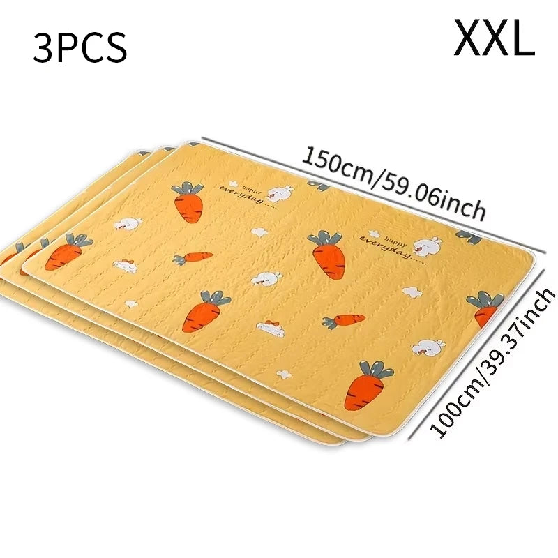 3-Pack Extra-Large Washable Dog Training Pads | Reusable Dog Training Pads SPOT 3PCS 100x150cm