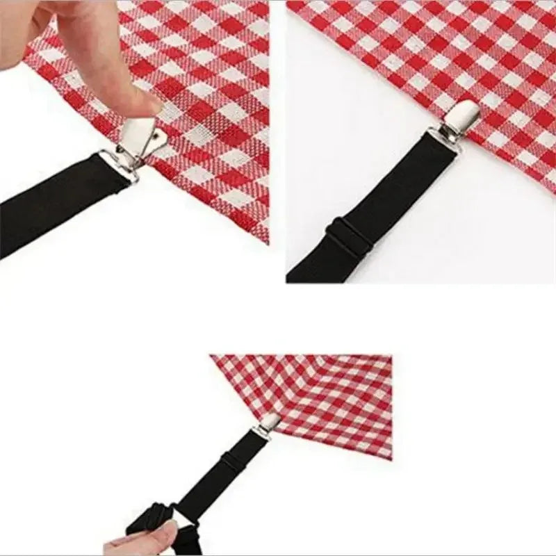 4-Pack Bed Sheet Corner Clips – Adjustable Elastic Mattress Straps Bed Sheet Clips SPOT