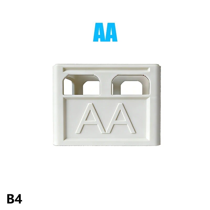 Stackable Battery Organizer Box – AA AAA 9V CR2032 CR2025
