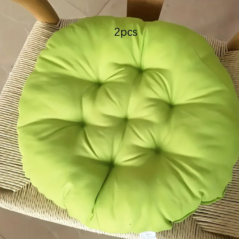 Thickened Round Chair Cushions 2-Pack – All-Season Seat Pads Chair Seat Cushions SPOT Fruit Green