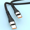 120W USB-C to USB-C Fast Charging Cable – Nylon Braided USB-C Charging Cable SPOT B 2m