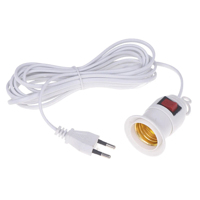 E27 Pendant Lamp Holder with Switch – 4M EU Plug Cord Pendant Lamp Holder SPOT
