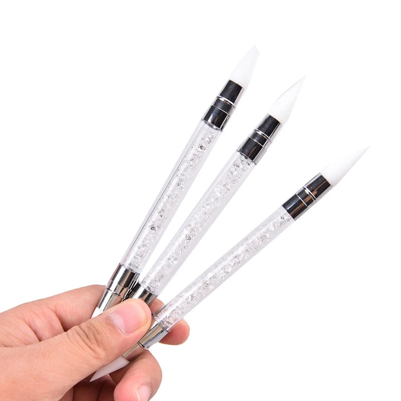 Dual-Ended Silicone Nail Art Sculpture Pen – 3D DIY Tool Nail Art Tool SPOT