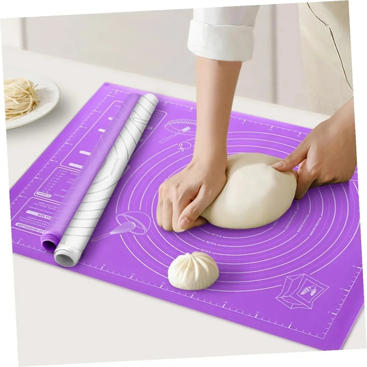 Silicone Baking Mat with Measurements – Non-Stick Kneading Pad Silicone Baking Mat SPOT