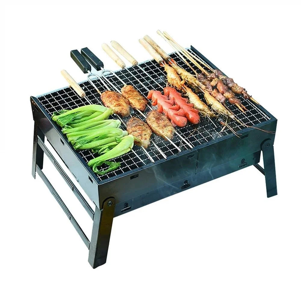 Portable Foldable Charcoal BBQ Grill – Camping & Outdoor Portable Charcoal Grill SPOT