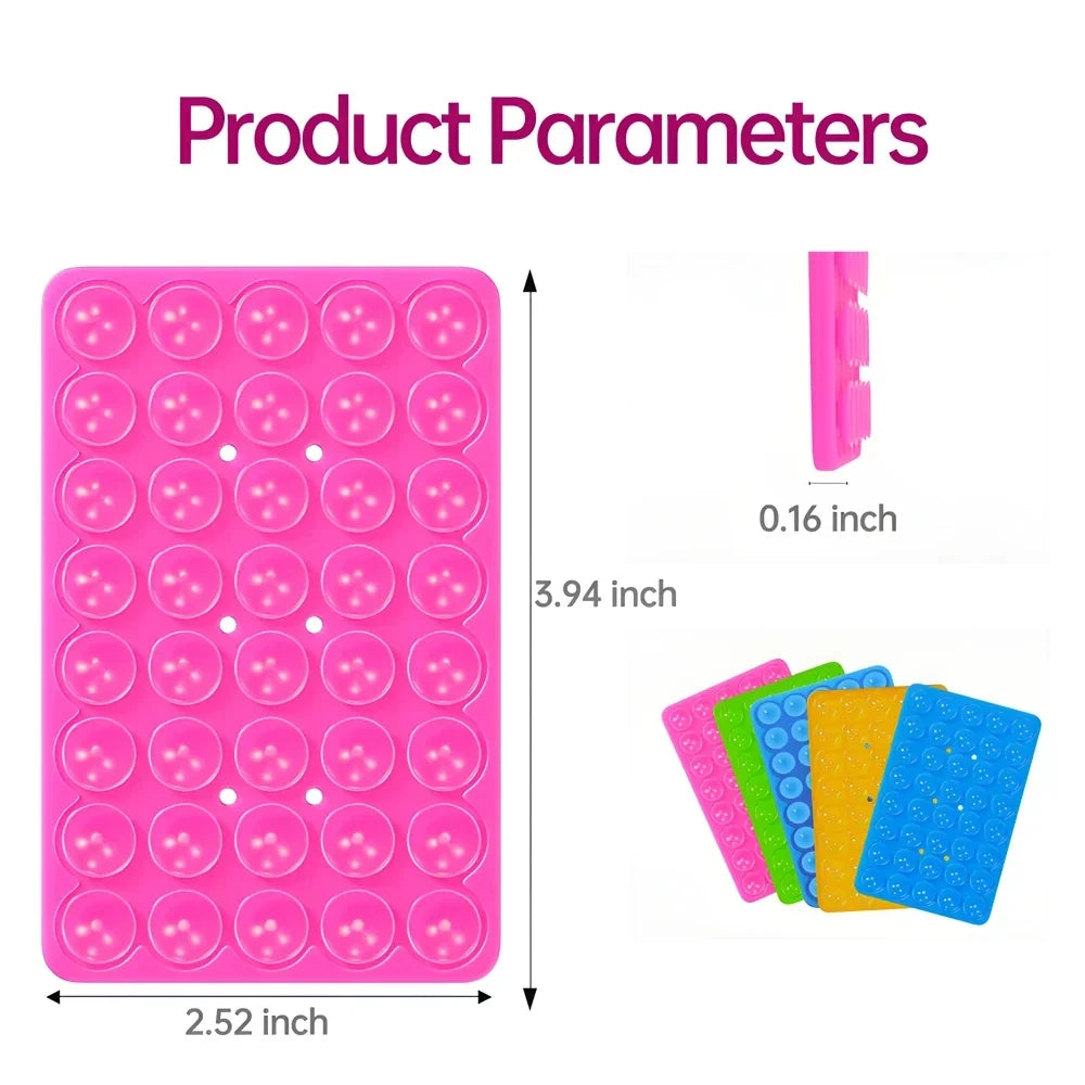 Double-Sided Silicone Suction Pad – Reusable Phone Mount Phone Suction Mount SPOT