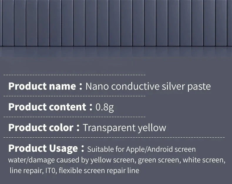 J9 Nano Conductive Silver Paste – Screen & PCB Circuit Repair Conductive Repair Paste SPOT