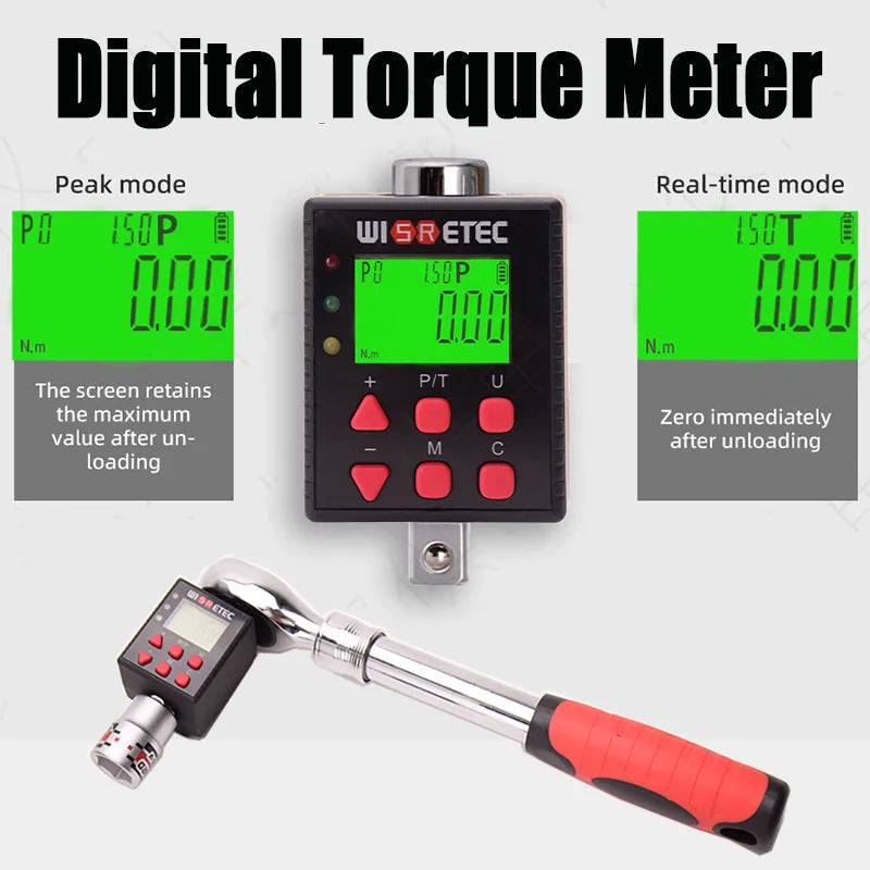 WISRETEC Digital Torque Adapter 0.1–340 N.m LED & Buzzer Digital Torque Adapter SPOT