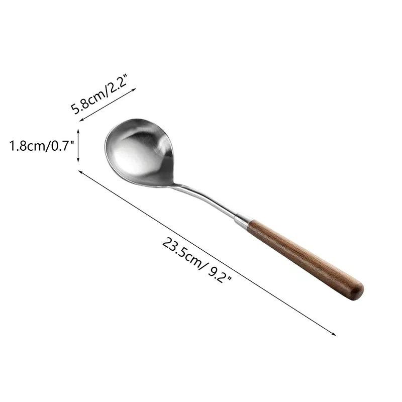 Stainless Steel Long Handle Spoon – Stirring, Soup & Dessert Kitchen Spoon SPOT