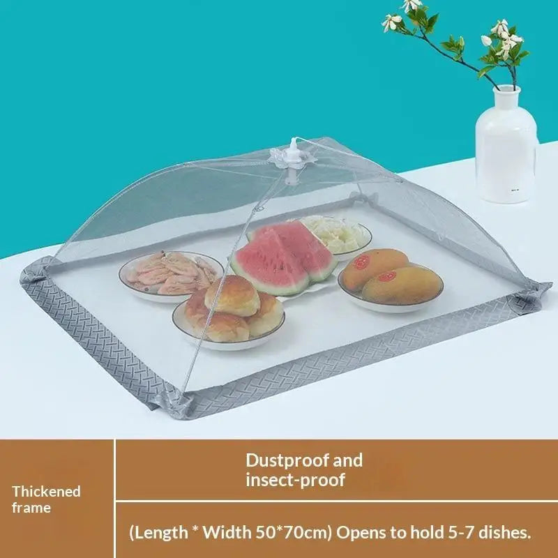 Foldable Food Net Cover – Anti-Fly Mesh Tent for BBQ & Picnic Food Mesh Cover SPOT 50x70cm Gray