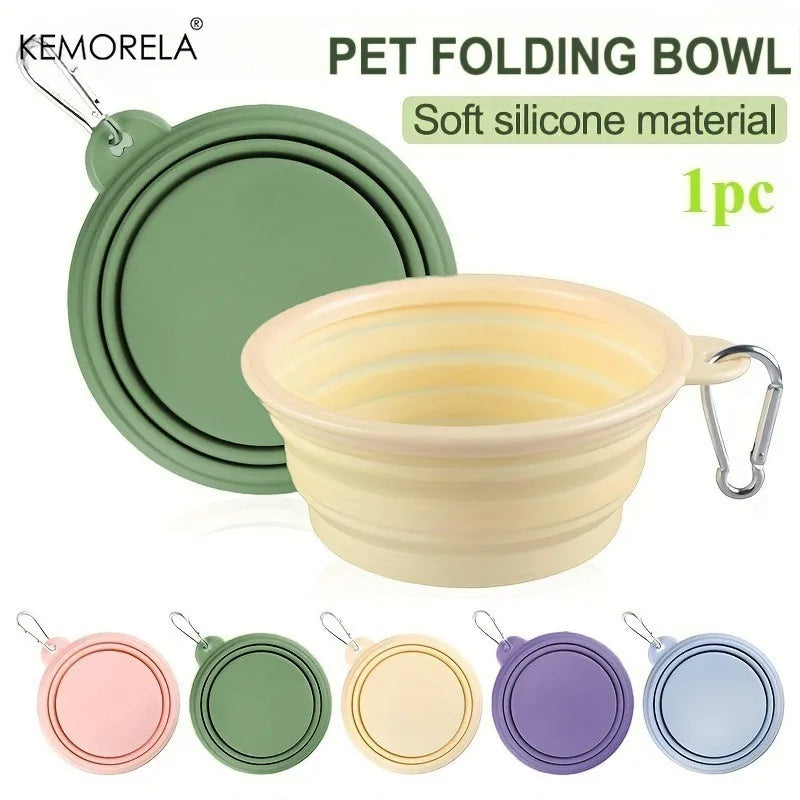 Foldable Dog Travel Bowl – Portable Collapsible Pet Bowl Dog Travel Bowl SPOT