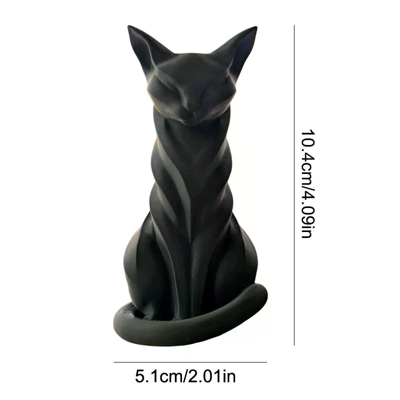 Striped Cat Figurine – Indoor/Outdoor Home Décor Sculpture Cat Figurine SPOT