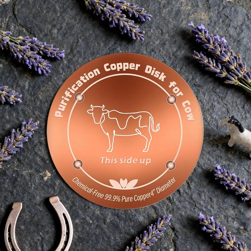 4" Copper Bird Bath Purifier Disk | 3-Point Outdoor Support Bird Bath Purifier SPOT