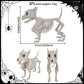 Animal Skeleton Halloween Decor – Wolf, Frog & Crow Props Halloween Skeleton Prop SPOT A1