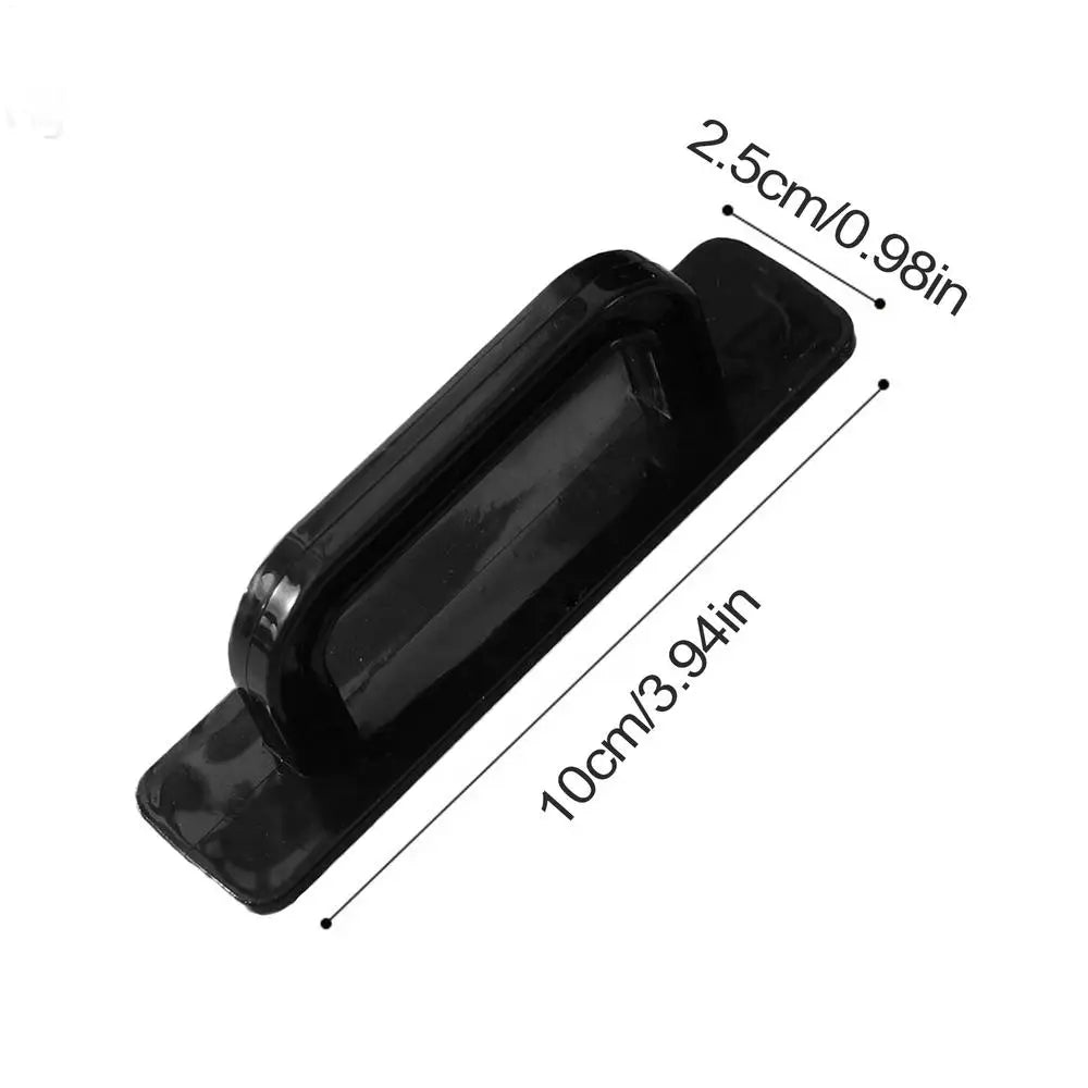 No-Drill Stick-On Cabinet Pull Handle – Black & White, S & L Cabinet Pull Handle SPOT Black S