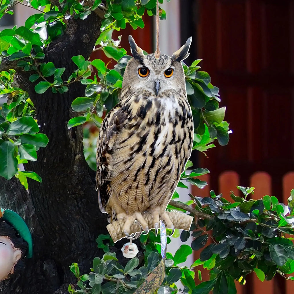 Realistic Owl Scarecrow Pendant – Waterproof Bird Deterrent Bird Deterrent Pendant SPOT