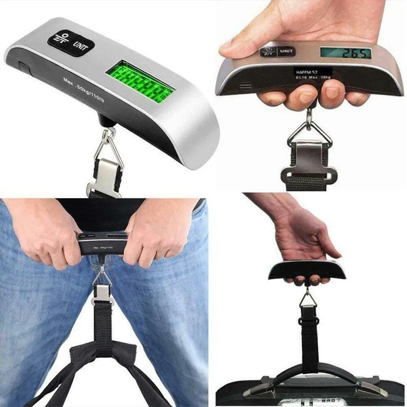Digital Luggage Scale LCD Hanging Scale 110lb/50kg | Travel Digital Luggage Scale SPOT