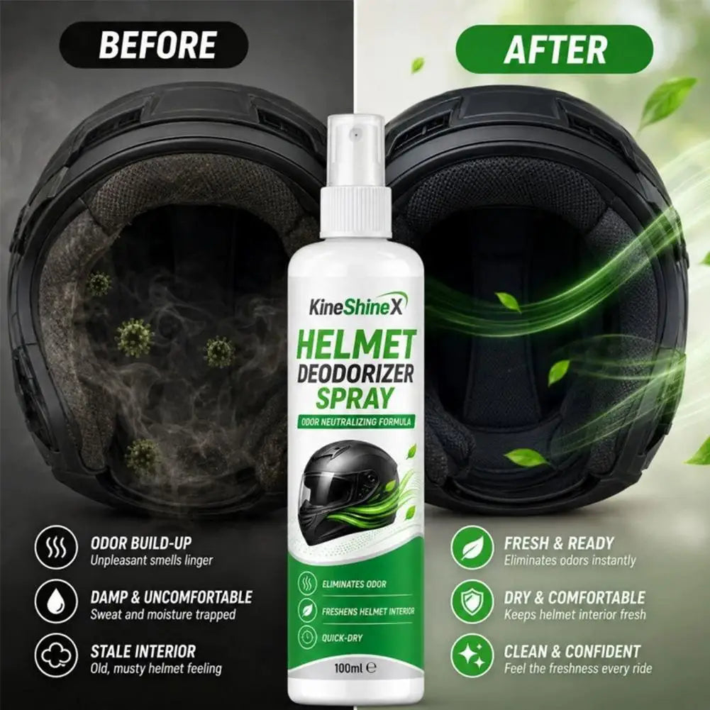 100ml Helmet Deodorizer Spray – Quick-Dry Odor Neutralizer Helmet Deodorizer Spray SPOT