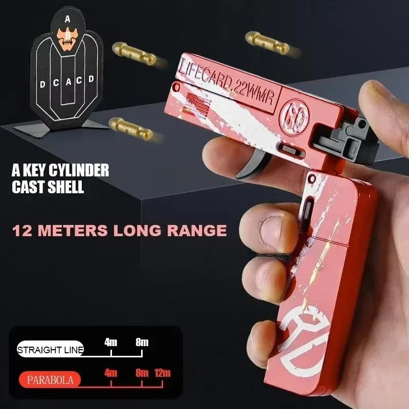 Alloy Metal Folding Toy Pistol with Soft Bullets | NOCCLILI Toy Blaster Pistol SPOT