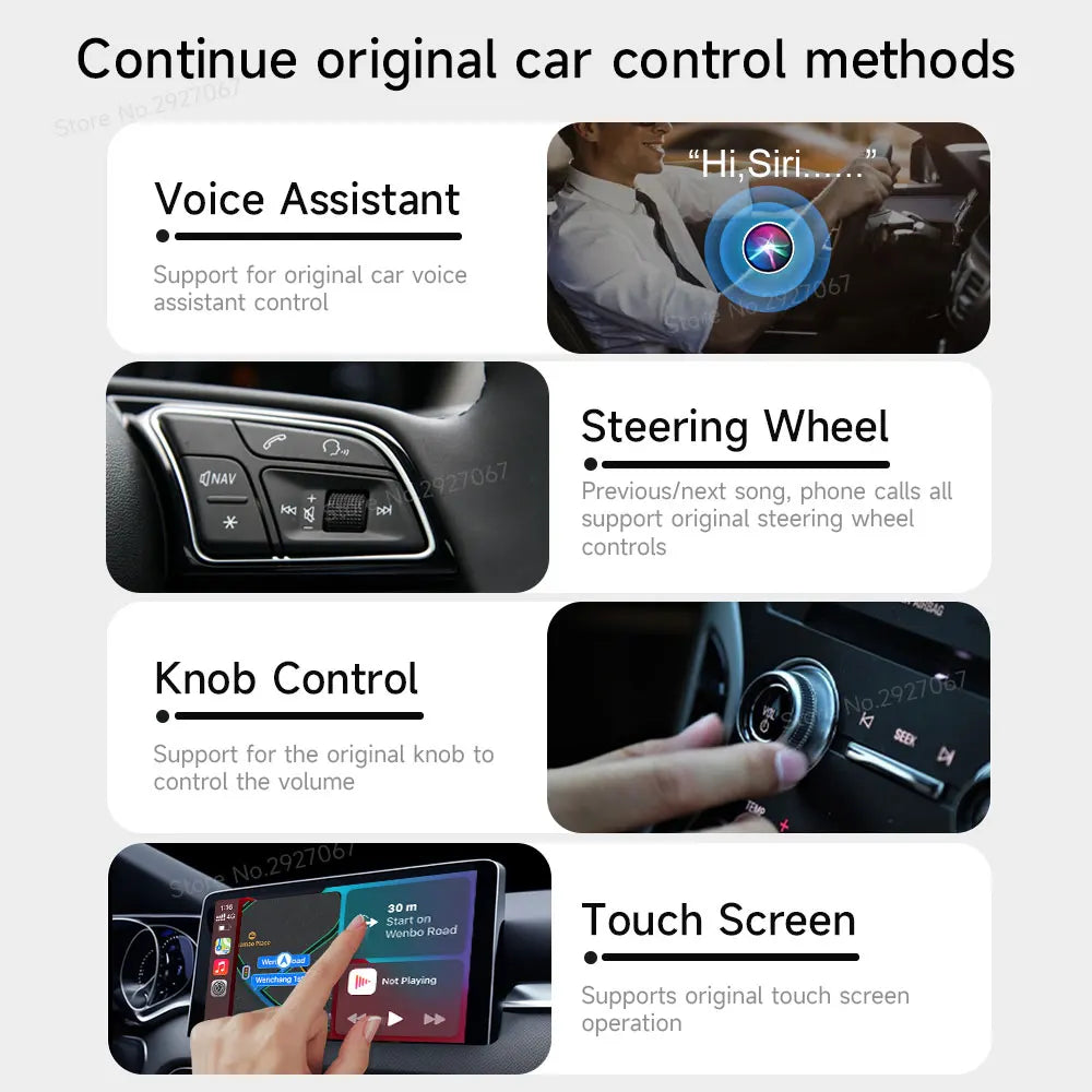 CarlinKit C2Air Wireless CarPlay & Android Auto Adapter Wireless CarPlay Adapter SPOT