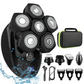 5-in-1 Men's Electric Rotary Shaver – 6D IPX6 Waterproof Electric Rotary Shaver SPOT Black USB Type-C
