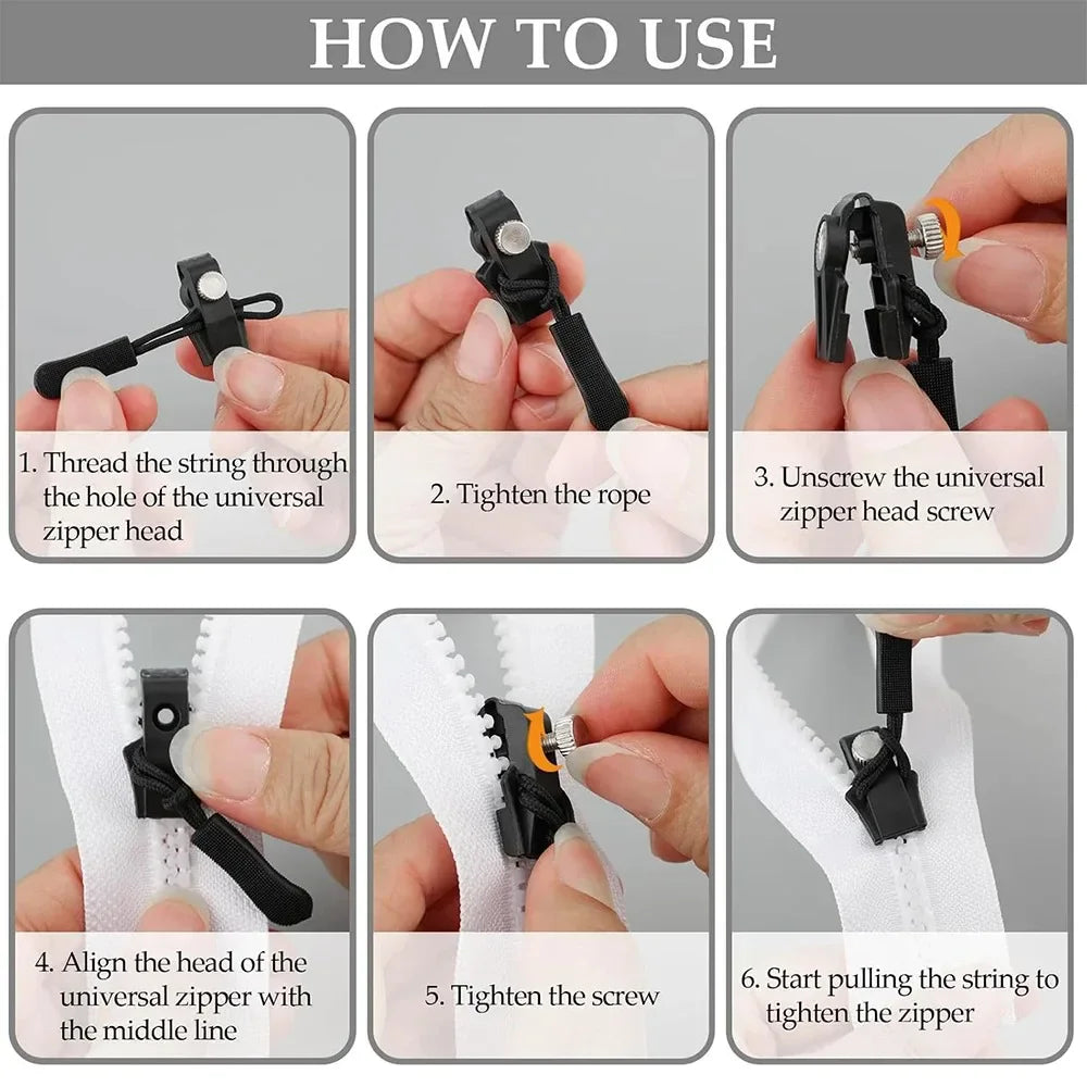 Metal Zipper Slider Puller – Detachable Instant Repair Kit Zipper Repair Kit SPOT