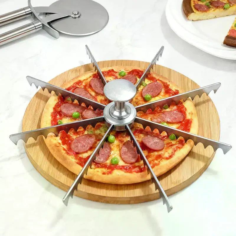 Multi-Blade Pizza Cutter – Food-Grade Aluminum Alloy Slicer Pizza Cutter SPOT