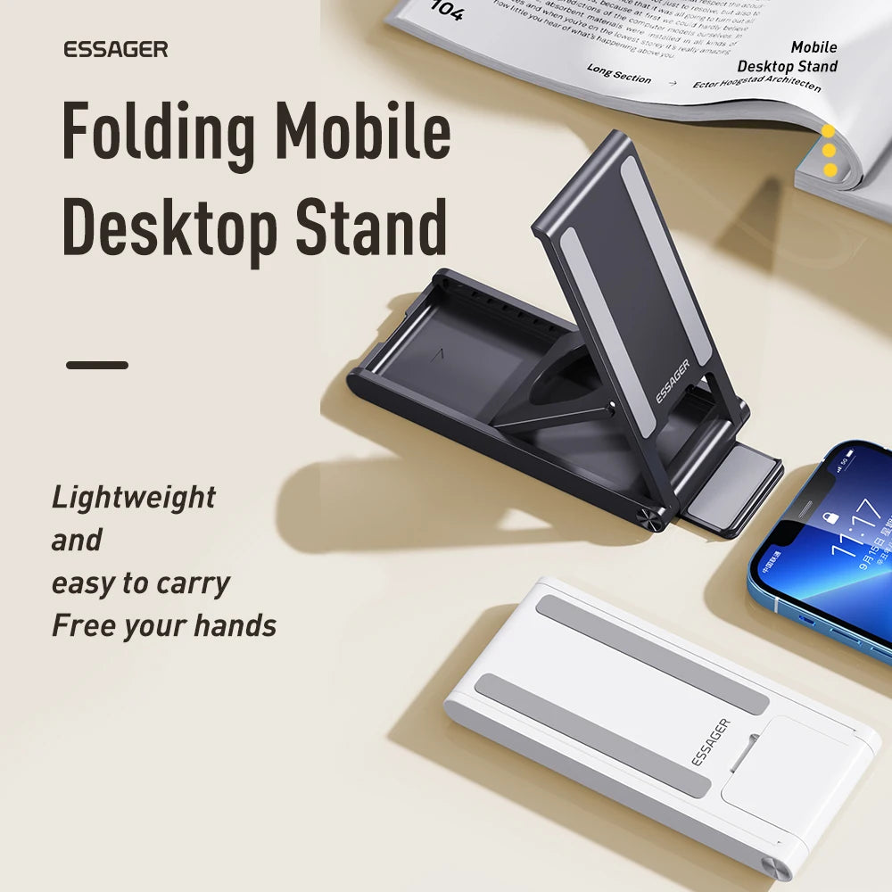 Essager Foldable Phone & Tablet Stand – 6-Angle Desk Holder Phone Desk Stand SPOT