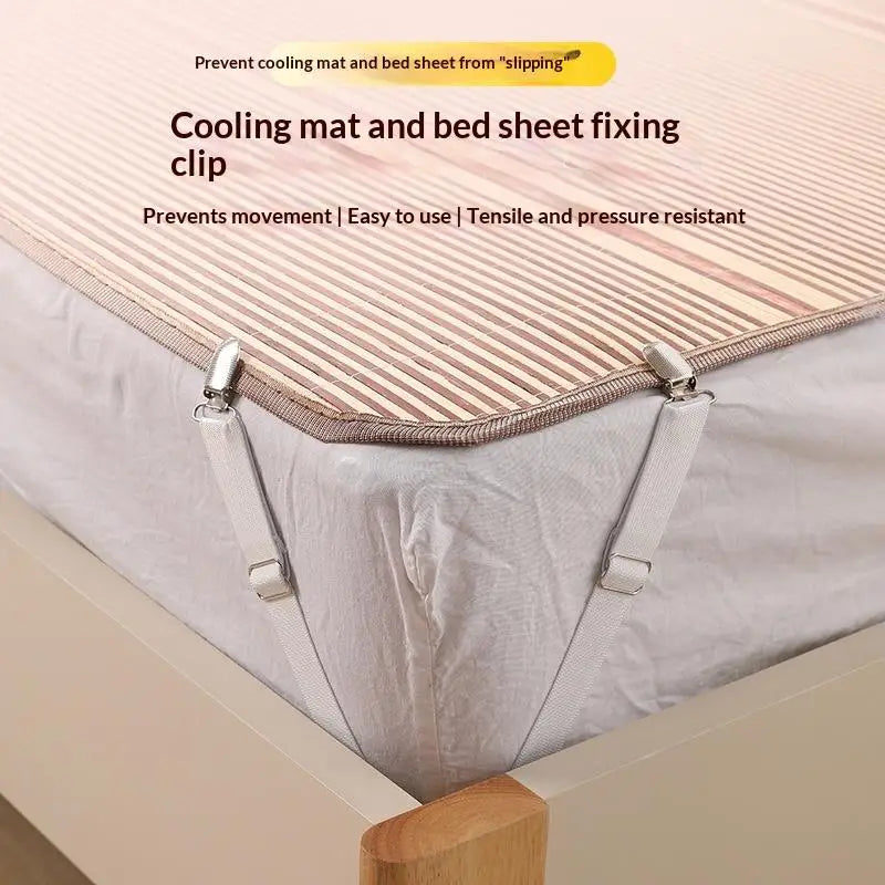 Adjustable Elastic Bed Sheet Clips – Non-Slip Bedding Fasteners Bedding Fasteners SPOT
