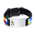 Custom Engraved Kids Medical ID Bracelet – Silicone Wristband Medical ID Bracelet SPOT BS-142S