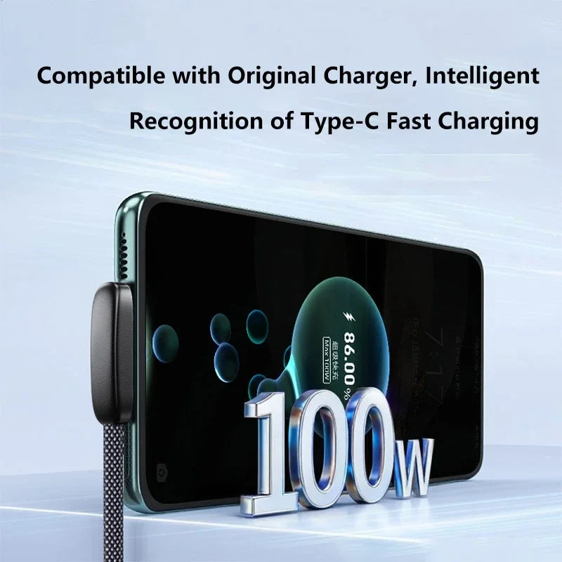 90° Elbow 100W USB-C Fast Charging Cable – 6A PD Game Cable USB-C Charging Cable SPOT