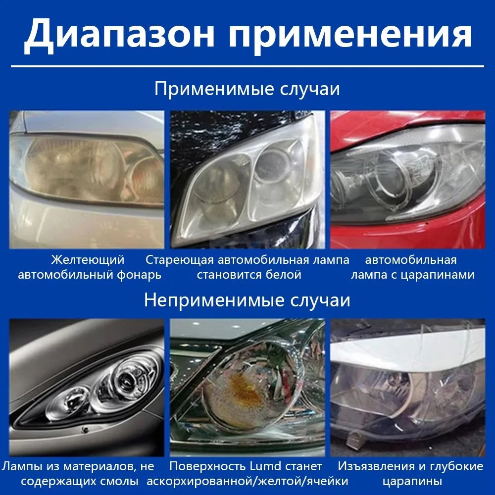 Car Headlight Restoration Kit – Polish, Deoxidize & Clarify Headlight Restoration Kit SPOT
