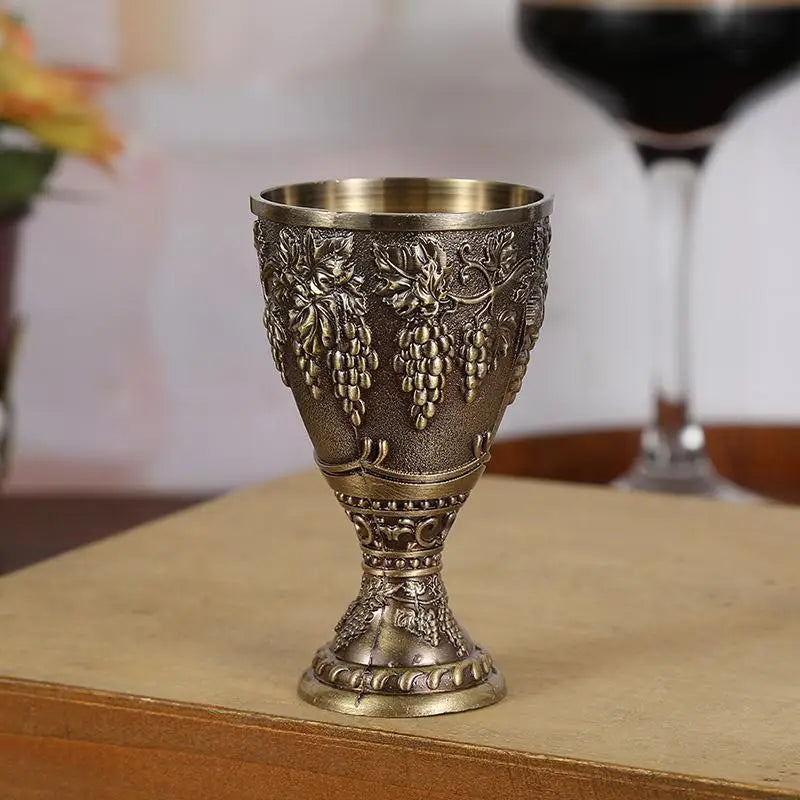 Vintage Alloy Mini Liquor Glass 30ml – Retro European Goblet Mini Liquor Goblet SPOT 1