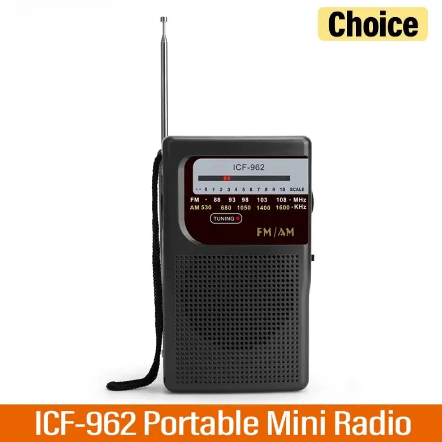 VIKEFON Portable AM FM Radio – Battery Operated, Camping & Emergency Portable AM FM Radio SPOT