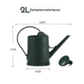 2L BPA-Free Watering Can – Long Spout & Detachable Spray Head Garden Watering Can SPOT Dark green