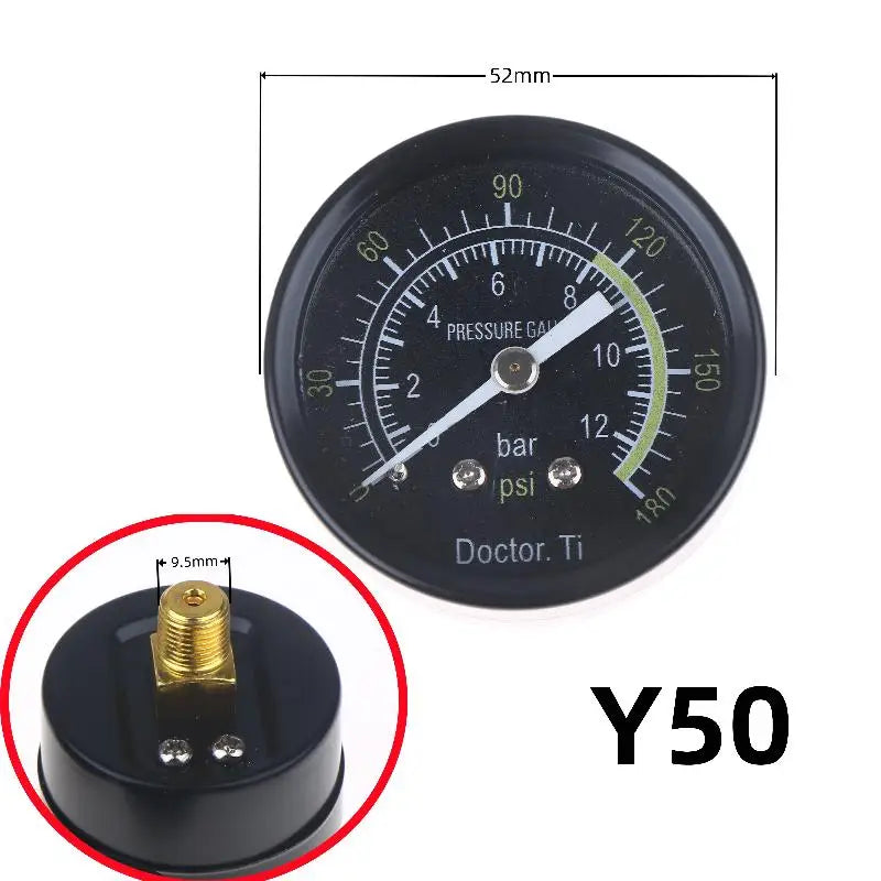 Air Pressure Gauge 0-10/12/25 Bar – Hydraulic DIY Tool Pressure Gauge SPOT A2