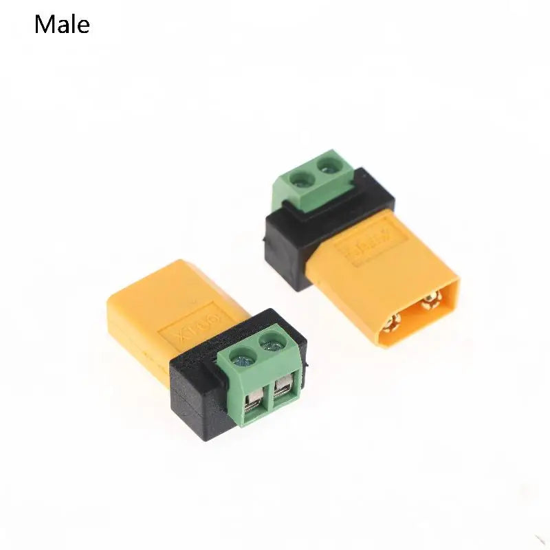 XT60 to 2-Pin Terminal Adapter – Solderless Charging Connector Power Connector Adapter SPOT XT60 Male