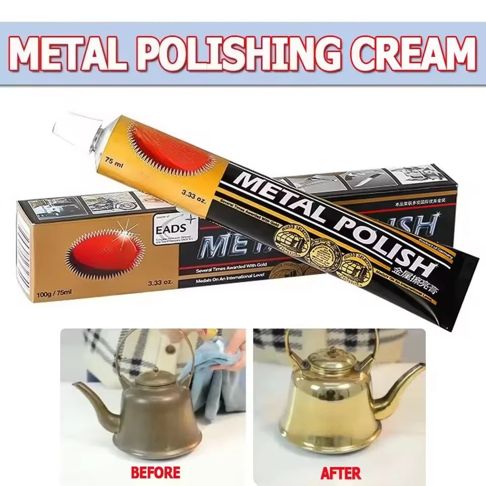 GLASKLARE Metal Polish Paste – Mirror Shine & Rust Remover Metal Polish Paste SPOT
