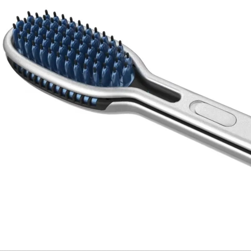 2-in-1 Electric Bristle Hair Straightener Brush | Auto Shut-Off Hair Straightener Brush SPOT