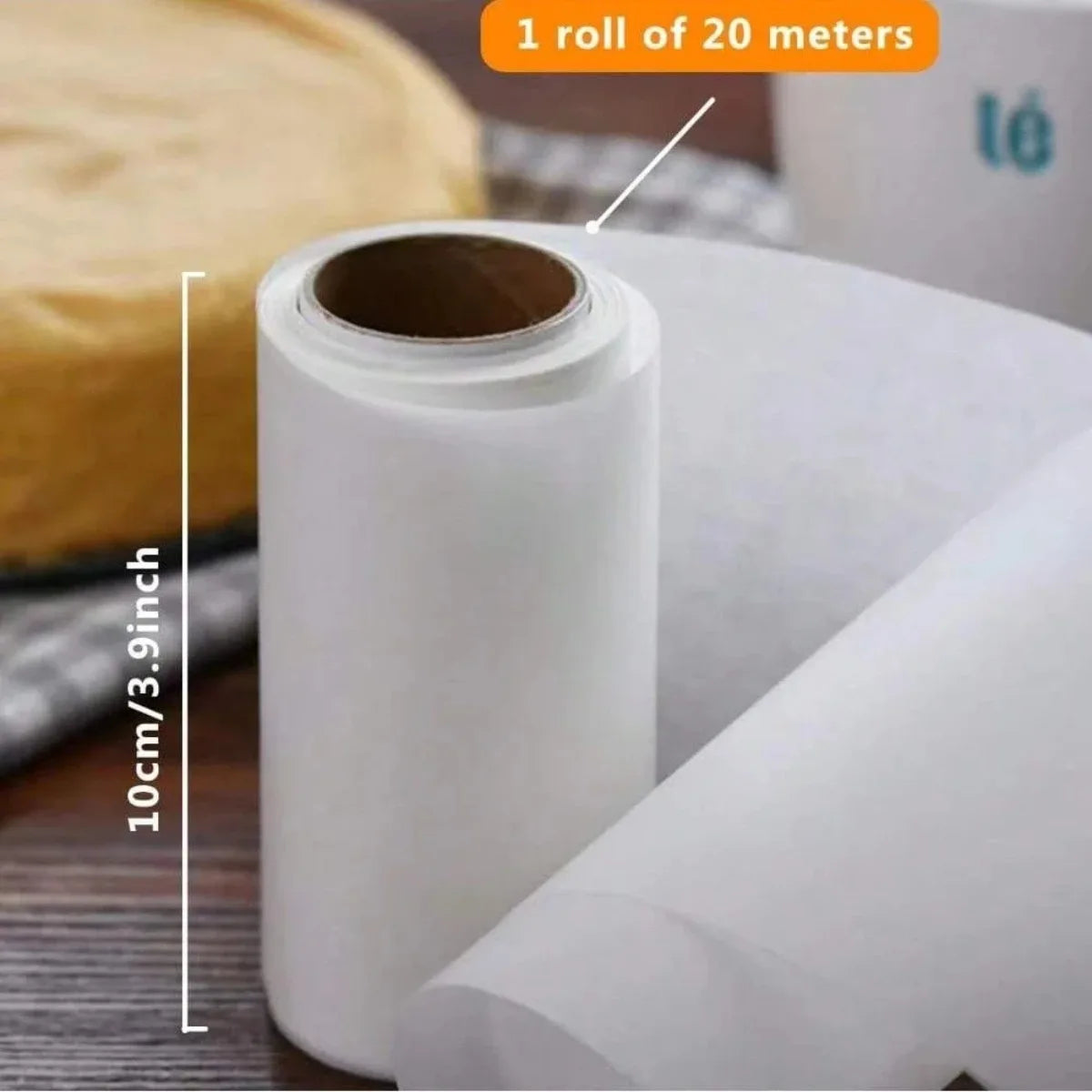 20m Non-Stick Baking Paper Roll – Oven, BBQ & Cake Liner Baking Paper Roll SPOT