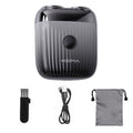 Portable Rechargeable Electric Shaver – Zinc Alloy Men's Razor Electric Shaver SPOT Obsidian Black No plug