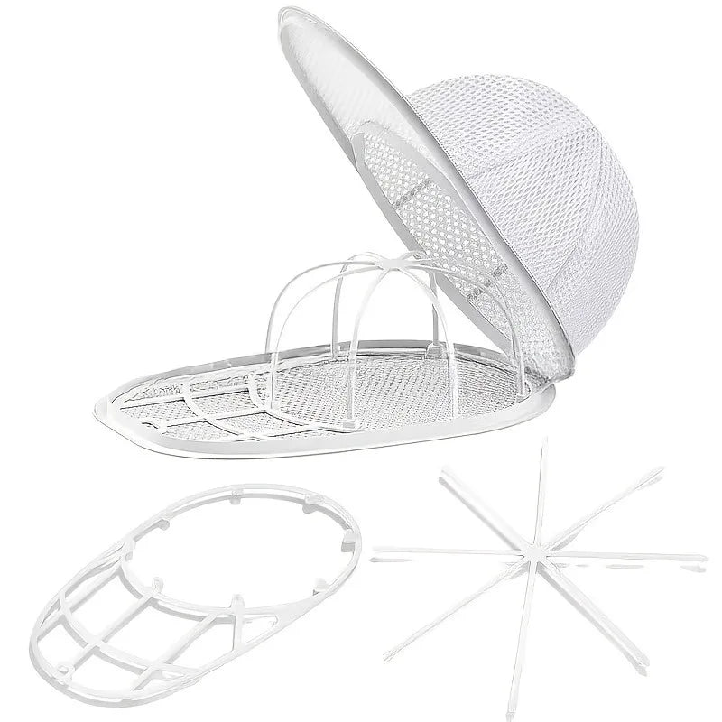Baseball Cap Washer Set – Hat Washing Bag & Hat Rack 2-Pack Hat Laundry Set SPOT 1 set(Long bracket)