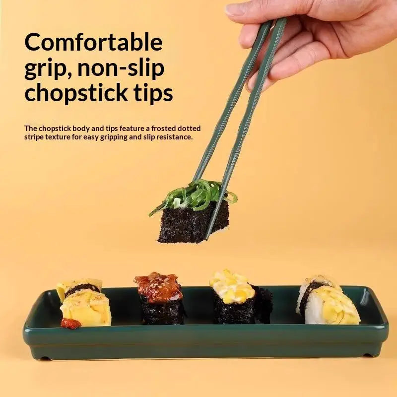 Reusable Fiberglass Chopsticks Set – Non-Slip Color-Coded 5/10/15 Pairs Chopsticks Set SPOT
