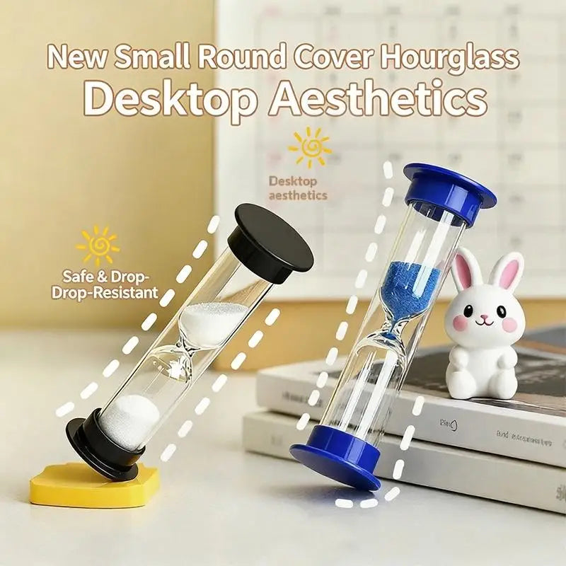 White Sand Hourglass Timer – Glass, 30 Sec to 10 Min Sand Hourglass Timer SPOT