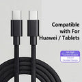 100W Braided USB-C Fast Charging Cable – 5A Quick Charge USB-C Charging Cable SPOT BK 1.5m