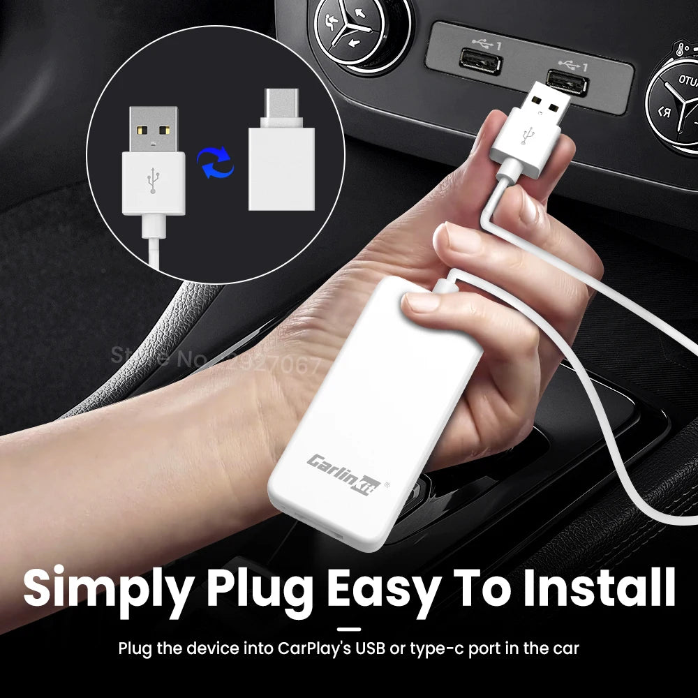 CarlinKit HDMI Converter for Wired CarPlay – Car TV Mate Car HDMI Adapter SPOT