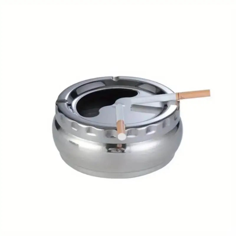 Stainless Steel Ashtray with Windproof Lid – 3 Sizes Windproof Ashtray SPOT