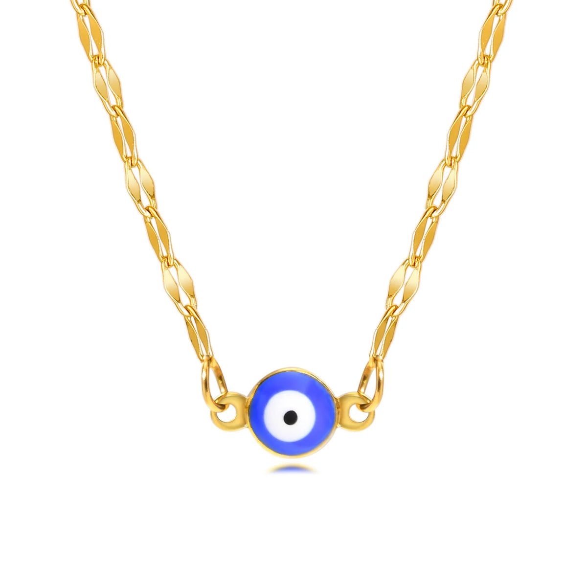 Evil Eye Necklace – Blue Nazar Pendant | Gold Stainless Steel Pendant Necklace SPOT NC-1263G